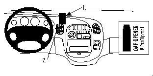 ProClip Monteringsbygel Hyundai H1 98-08, Centrerad i gruppen Bilstereo / Hvad passer i min bil / Hyundai / H1 / H1 2005-2007 hos BRL Electronics (240852625)