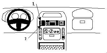 ProClip Monteringsbygel Renault Master 98-03, Centrerad i gruppen Bilstereo / Hvad passer i min bil / Renault / Master hos BRL Electronics (240852626)