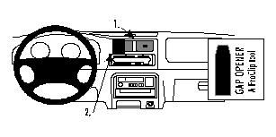 ProClip Monteringsbygel Suzuki Wagon 98-00, Centrerad i gruppen Bilstereo / Hvad passer i min bil / Suzuki hos BRL Electronics (240852631)
