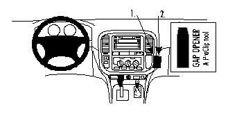 Toyota LandCruiser 100 98-01, Vinklad i gruppen Bilstereo / Hvad passer i min bil / Toyota / Land Cruiser Prado / Land Cruiser Prado 1996-2008 hos BRL (240852644)