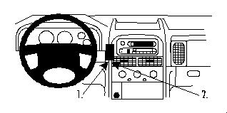 Brodit ProClip, Jeep Grand Cherokee 99-04 i gruppen Bilstereo / Hvad passer i min bil / Jeep / Jeep Grand Cherokee hos BRL (240852650)