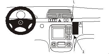 Brodit ProClip, Mercedes Benz S-Klasse 00-02 i gruppen Nyheder hos BRL (240852700)
