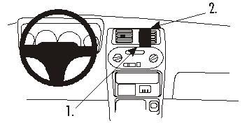 ProClip Monteringsbygel Daihatsu Sirion 99-01, Centrerad i gruppen Bilstereo / Hvad passer i min bil / Daihatsu hos BRL Electronics (240852724)
