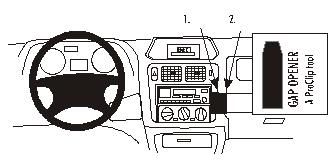ProClip Monteringsbygel Mitsubishi Pajero Pinin/Shogun Pinin 99-06, Vinklad i gruppen Bilstereo / Hvad passer i min bil / Mitsubishi / Pajero hos BRL Electronics (240852747)
