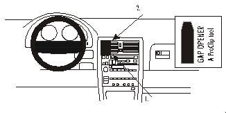 ProClip Monteringsbygel Lexus LS Serie 90-94, Centrerad i gruppen Bilstereo / Hvad passer i min bil / Lexus hos BRL Electronics (240852748)