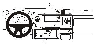 ProClip Monteringsbygel Toyota LandCruiser 70 84-98, Vinklad i gruppen Bilstereo / Hvad passer i min bil / Toyota / Landcruiser / Landcruiser 1996-2008 hos BRL Electronics (240852758)