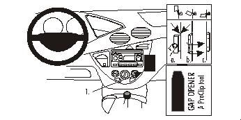 Ford Focus 99-04, Vinklad i gruppen Bilstereo / Hvad passer i min bil / Ford / Focus / Focus 1998-2004 / Øvrigt Fokus 1998-2004 hos BRL (240852788)