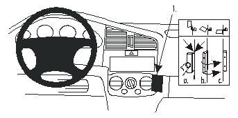 ProClip Monteringsbygel Nissan Primera 00-01, Vinklad i gruppen Bilstereo / Hvad passer i min bil / Nissan / Primera hos BRL Electronics (240852797)