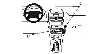 ProClip Monteringsbygel Nissan Maxima 00-04, Vinklad i gruppen Bilstereo / Hvad passer i min bil / Nissan / Maxima hos BRL Electronics (240852811)