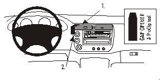 ProClip Monteringsbygel Honda Civic 4 Dörr 01-05/Civic Hybrid 03-05, Centrerad i gruppen Bilstereo / Hvad passer i min bil / Honda hos BRL Electronics (240852903)