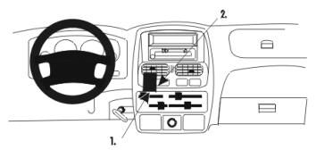 Nissan Navara 00-05, Centrerad, Låg i gruppen Bilstereo / Hvad passer i min bil / Nissan / Navara / Navara 2004-2014 hos BRL (240852922)