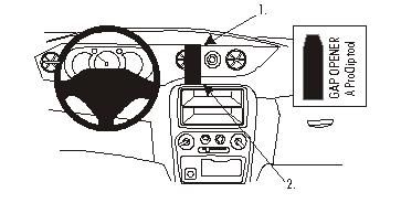 ProClip Monteringsbygel Daihatsu YRV 01-07, Centrerad i gruppen Bilstereo / Hvad passer i min bil / Daihatsu hos BRL Electronics (240852939)