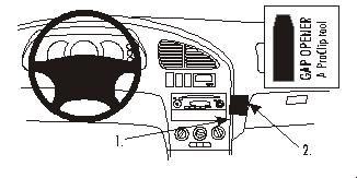 ProClip Monteringsbygel Kia Sephia/Shuma 01-06, Vinklad i gruppen Bilstereo / Hvad passer i min bil / Kia / Shuma / Shuma 2002-2004 hos BRL Electronics (240852942)