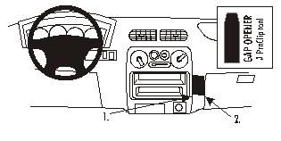 ProClip Monteringsbygel Daihatsu Terios 01-05, Vinklad i gruppen Bilstereo / Hvad passer i min bil / Daihatsu hos BRL Electronics (240852943)