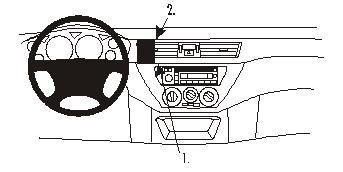 Mitsubishi Lancer 04-07, Centrerad i gruppen Bilstereo / Hvad passer i min bil / Mitsubishi / Lancer hos BRL (240852977)