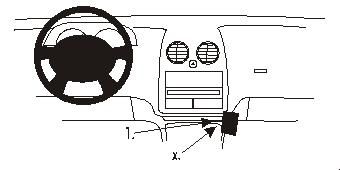 ProClip Monteringsbygel Seat Arosa 01-04, Vinklad i gruppen Bilstereo / Hvad passer i min bil / Seat / Arosa hos BRL Electronics (240852984)