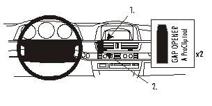 ProClip Monteringsbygel BMW 728-750 E65 02-08, Centrerad i gruppen Bilstereo / Hvad passer i min bil / BMW / BMW 7 serie / BMW E65 2001-2007 hos BRL Electronics (240853014)