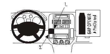 Brodit ProClip, Volkswagen Polo 02-09 i gruppen Bilstereo / Hvad passer i min bil / Volkswagen / Polo / Polo 2005-2009 hos BRL (240853027)
