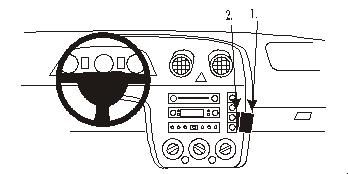 ProClip Monteringsbygel Ford Fiesta 03-05, Vinklad i gruppen Bilstereo / Hvad passer i min bil / Ford / Fiesta / Fiesta 2002-2005 hos BRL Electronics (240853055)