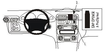 Mercedes Benz C-Klass 00-06, Vinklad, Hög i gruppen Bilstereo / Hvad passer i min bil / Mercedes / C-klasse / C-klasse 2001-2007 W203 hos BRL (240853090)