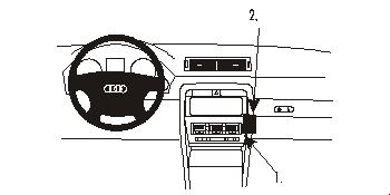 Brodit ProClip, Audi A4 Cabriolet/S4 Cabriolet 02-07 i gruppen Bilstereo / Hvad passer i min bil / Audi / Audi A4 / Audi A4 2004-2008 / Diverse hos BRL (240853092)