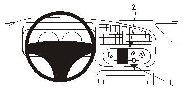 ProClip Monteringsbygel Daihatsu Cuore 01-03/Max 02-07, Centrerad i gruppen Bilstereo / Hvad passer i min bil / Daihatsu hos BRL (240853163)