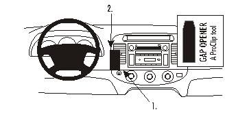 ProClip Monteringsbygel Toyota Camry 02-06, Centrerad i gruppen Bilstereo / Hvad passer i min bil / Toyota / Camry / Camry 2001-2006 hos BRL Electronics (240853170)