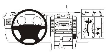 ProClip Monteringsbygel Toyota Landcruiser 03-09/Landcruiser 120 03-09, Vinklad i gruppen Bilstereo / Hvad passer i min bil / Toyota / Landcruiser / Landcruiser 2008- hos BRL Electronics (240853197)