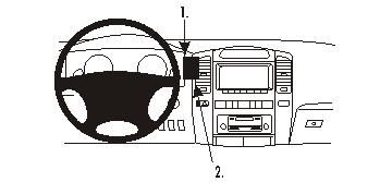 ProClip Monteringsbygel Lexus LX Serie 03-07, Centrerad i gruppen Bilstereo / Hvad passer i min bil / Lexus hos BRL Electronics (240853222)