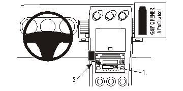 ProClip Monteringsbygel Nissan 350 Z 03-09, Centrerad i gruppen Bilstereo / Hvad passer i min bil / Nissan / 350 Z hos BRL Electronics (240853250)