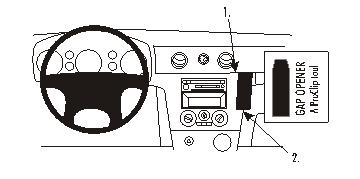 Brodit ProClip, Mitsubishi Outlander 03-06 i gruppen Bilstereo / Hvad passer i min bil / Mitsubishi / Outlander / Outlander 2003-2006 hos BRL (240853252)