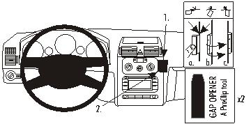 Brodit ProClip, Volkswagen Touran 03-15 i gruppen Bilstereo / Hvad passer i min bil / Volkswagen / Touran / Touran 2003-2010 hos BRL (240853266)