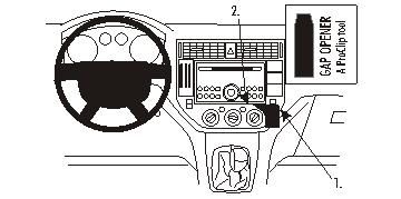 Ford C-Max 04-10/Ford Kuga 08-12, Vinklad, Låg i gruppen Bilstereo / Hvad passer i min bil / Ford / Kuga / Kuga 2008-2012 hos BRL (240853354)
