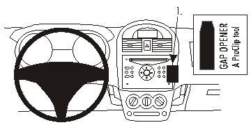 ProClip Monteringsbygel Suzuki Ignis 04-09, Vinklad i gruppen Bilstereo / Hvad passer i min bil / Suzuki hos BRL Electronics (240853357)