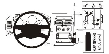 Brodit ProClip, Volkswagen Touran 03-15 i gruppen Bilstereo / Hvad passer i min bil / Volkswagen / Touran / Touran 2003-2010 hos BRL (240853417)