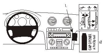 Audi A3 03-06, Vinklad i gruppen Bilstereo / Hvad passer i min bil / Audi / Audi A3 / Audi A3 2004-2013 hos BRL (240853439)
