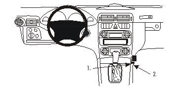 Mercedes Benz C-Klass 00-06, Vinklad, Låg i gruppen Bilstereo / Hvad passer i min bil / Mercedes / C-klasse / C-klasse 2008-2014 W204 hos BRL (240853481)