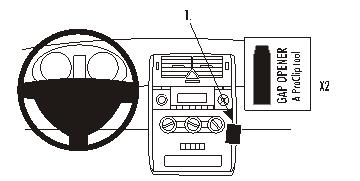 Brodit ProClip, Mercedes Benz A-Class 05-12 i gruppen Bilstereo / Hvad passer i min bil / Mercedes / A-klasse / A-klass W169 2004-2012 hos BRL (240853506)