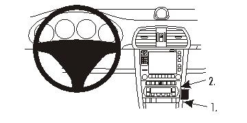 Brodit ProClip, Porsche 911/Boxster (Type 987)/Carrera 911S/Cayman (Type 987) i gruppen Bilstereo / Hvad passer i min bil / Porsche / 911 / 911 2008-2011 (997 mk2) hos BRL (240853540)