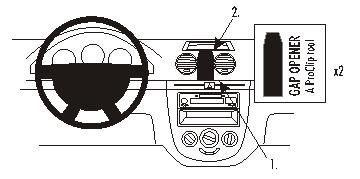 ProClip Monteringsbygel Suzuki Reno 05-10, Centrerad i gruppen Bilstereo / Hvad passer i min bil / Suzuki hos BRL Electronics (240853570)