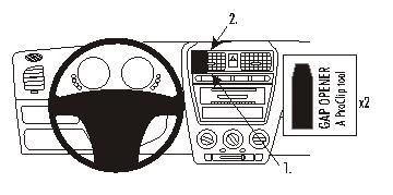 ProClip Monteringsbygel Kia Picanto 05-09, Centrerad i gruppen Bilstereo / Hvad passer i min bil / Kia / Picanto / Picanto 2007-2011 hos BRL Electronics (240853590)