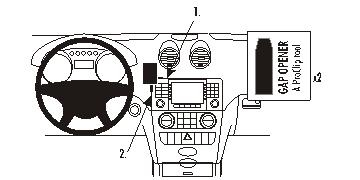Brodit ProClip, Mercedes Benz M-Class/ML 05-11 i gruppen Bilstereo / Hvad passer i min bil / Mercedes / ML hos BRL (240853622)