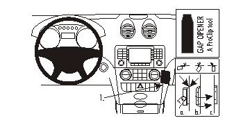 Brodit ProClip, Mercedes Benz M-Class/ML 05-11 i gruppen Bilstereo / Hvad passer i min bil / Mercedes / ML hos BRL (240853623)