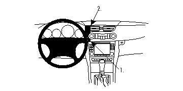 Brodit ProClip, Mercedes Benz CLS-Class 05-10 i gruppen Bilstereo / Hvad passer i min bil / Mercedes / CLS hos BRL (240853624)