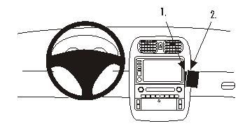 ProClip Monteringsbygel Chevrolet Corvette 05-07, Vinklad i gruppen Bilstereo / Hvad passer i min bil / Chevrolet hos BRL (240853643)