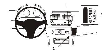 ProClip Monteringsbygel BMW Z4 03-08, Vinklad i gruppen Bilstereo / Hvad passer i min bil / BMW / BMW Z4 / BMW Z4 2006- hos BRL Electronics (240853655)