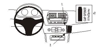 ProClip Monteringsbygel BMW Z4 03-08, Vinklad i gruppen Bilstereo / Hvad passer i min bil / BMW / BMW Z4 / BMW Z4 2006- hos BRL Electronics (240853655)