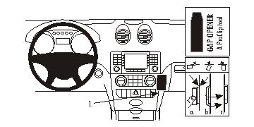 Brodit ProClip, Mercedes Benz M-Class/ML 05-11 i gruppen Bilstereo / Hvad passer i min bil / Mercedes / ML hos BRL (240853682)