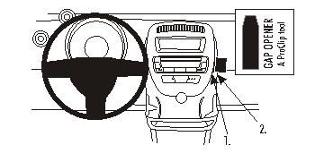 Citroen C1 06-14, Vinklad i gruppen Bilstereo / Hvad passer i min bil / Peugeot / Peugeot 107 / Peugeot 107 2005-2014 hos BRL (240853717)