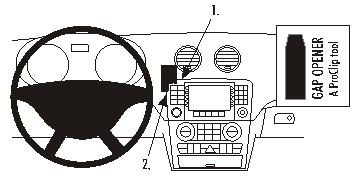 Brodit ProClip, Mercedes Benz GL-Class 06-12 i gruppen Bilstereo / Hvad passer i min bil / Mercedes / GL hos BRL (240853850)